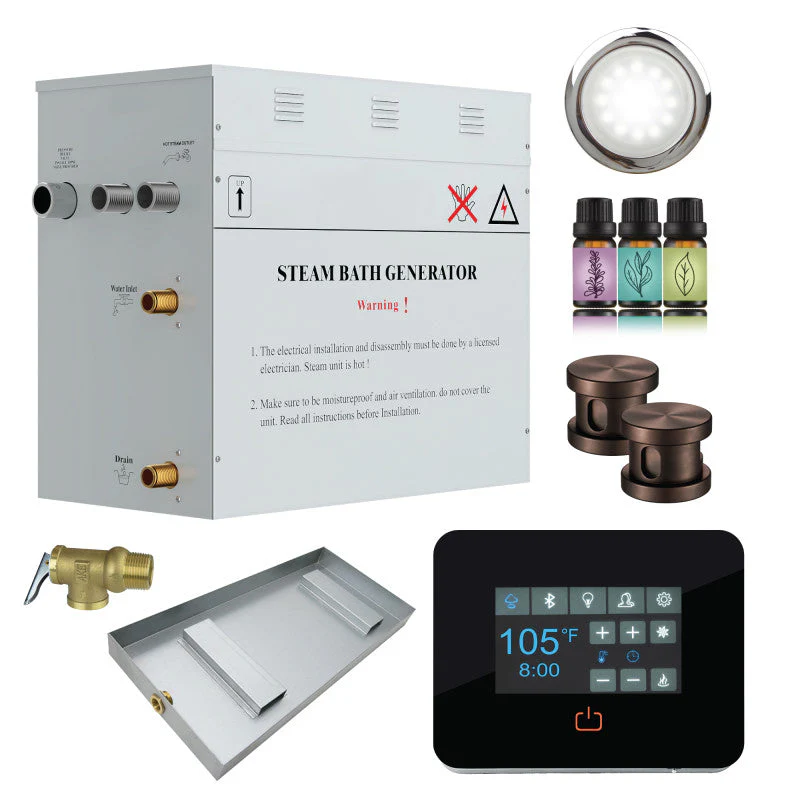 Contractors Series Steam Bath Generator with Quickstart, Digital Touchpad, Auto-Drain, and Aroma Steamhead - Image 5