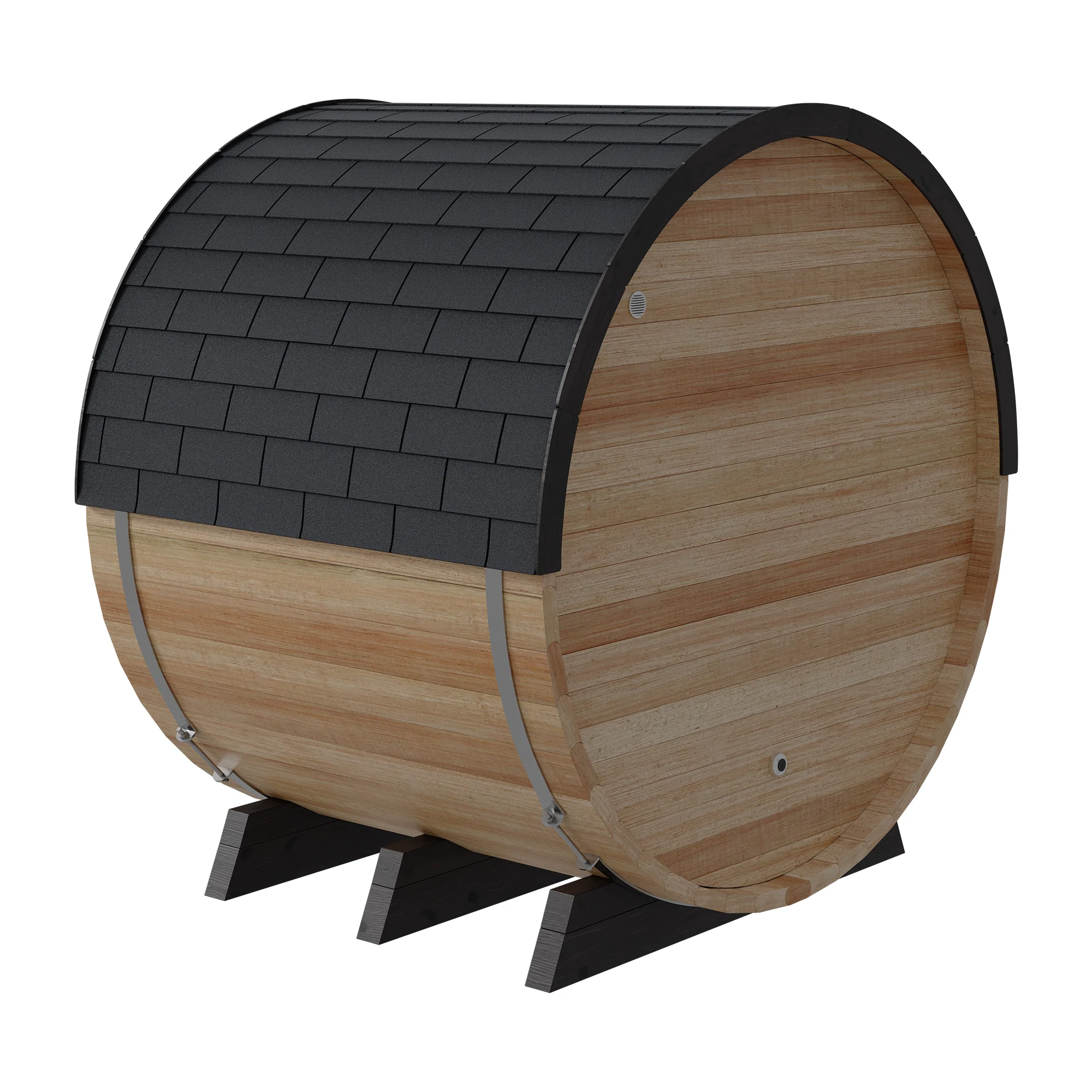 Finnmark Infrared and Traditional Thermo-Aspen Combination Barrel Sauna FD-7 - Image 5