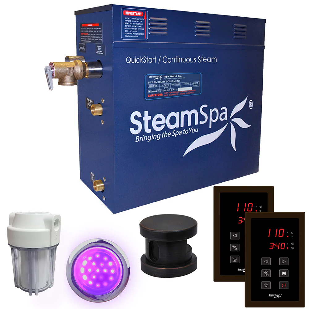 Royal Series Steam Bath Generator with Quick Start, Auto Drain & Chromatherapy - Image 24