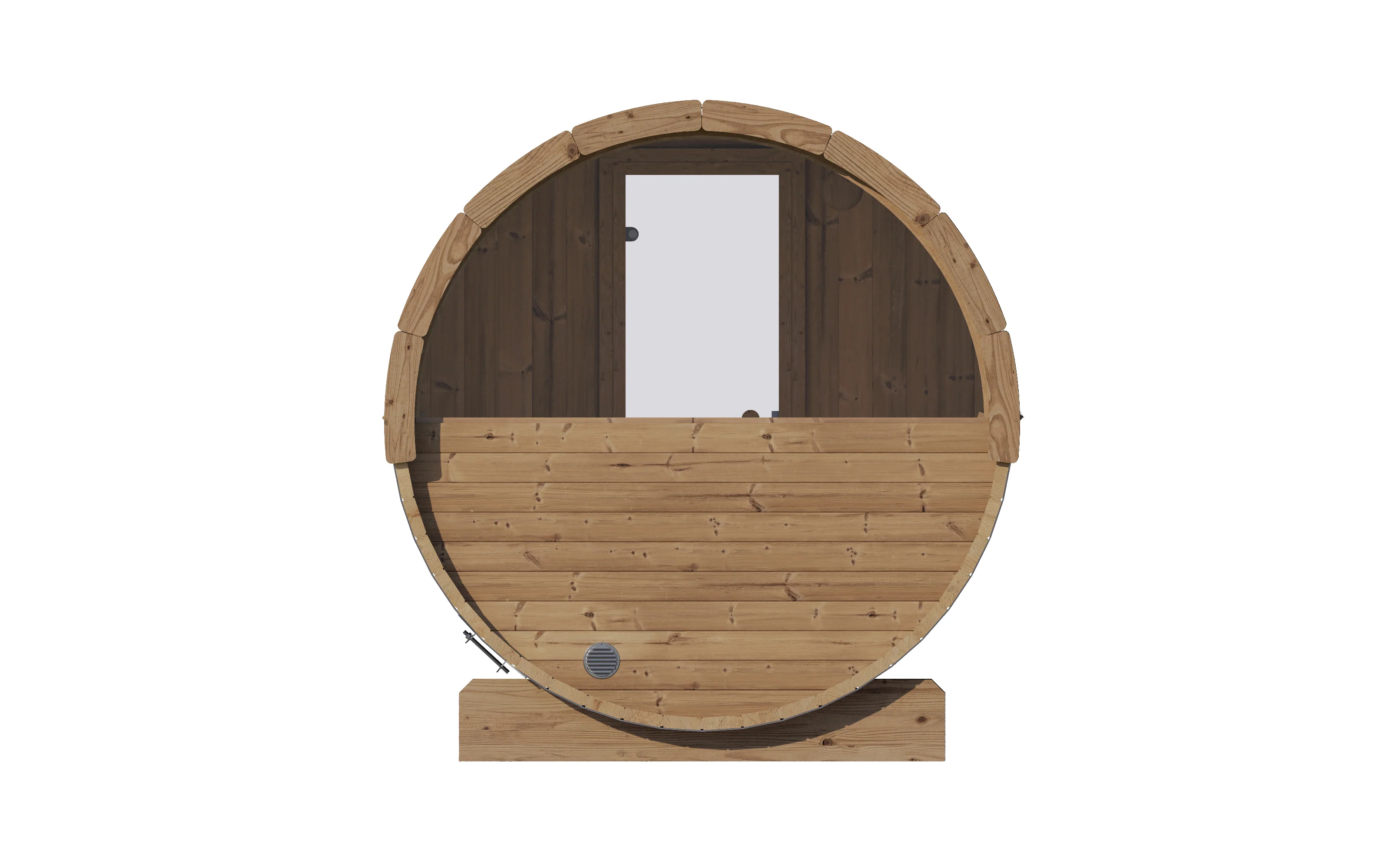 SaunaLife ERGO Series Model E7G Sauna Barrel Glass Front - Image 6