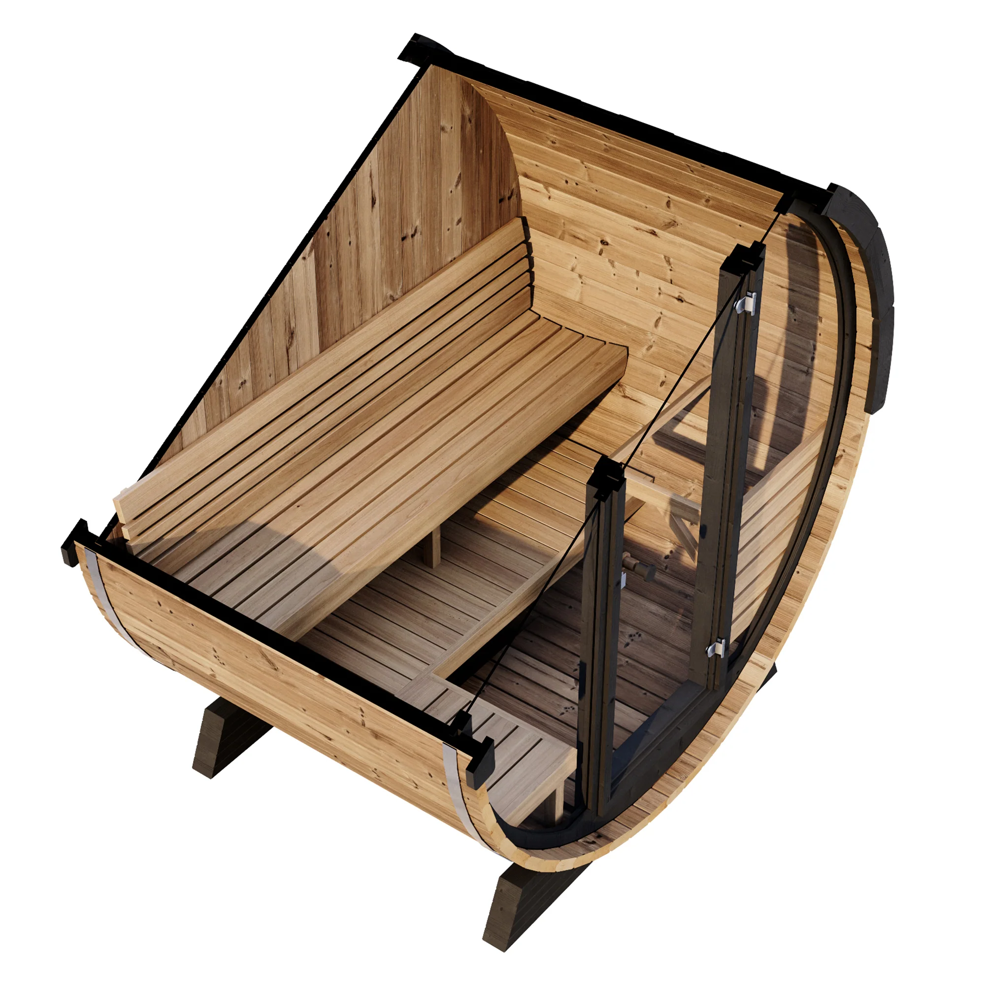 SaunaLife Ergo Elegance Series Model EE6G Sauna Barrel - Image 4