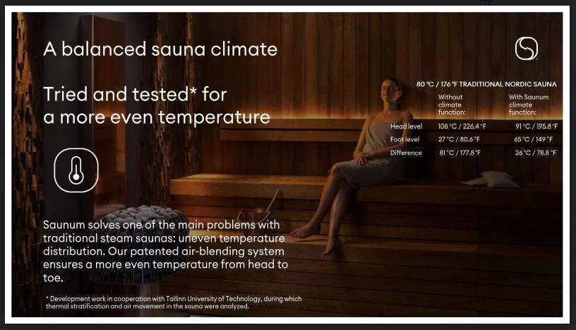 Saunum Air Series 5 Sauna Heater Package | 4.8kW - Image 3